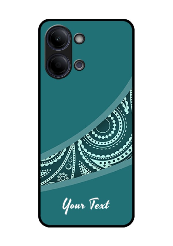 Vivo Y05 4G Custom Glass Phone Case - Semi Visible Floral Design
