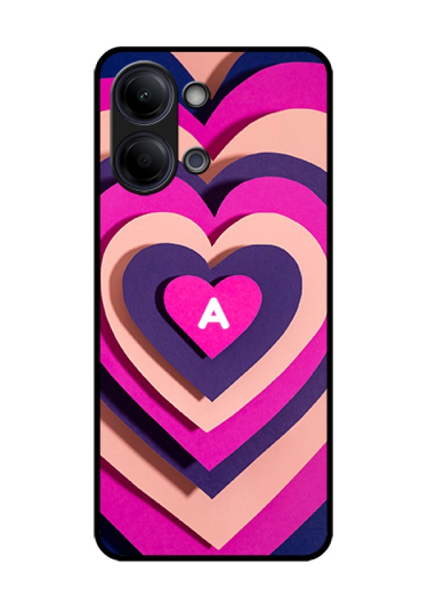 Vivo Y05 4G Custom Glass Phone Case - Cute Heart Pattern Design