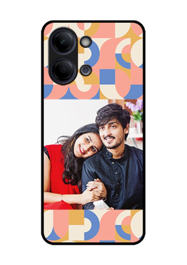 Vivo Y05 4G Custom Glass Phone Case - Semi - Circle Maze Pattern Design