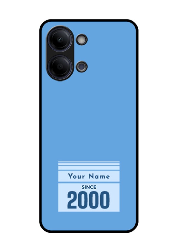 Vivo Y05 4G Custom Glass Phone Case - Custom Year Of Birth Design