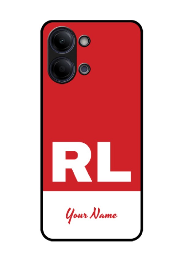 Vivo Y05 4G Custom Glass Phone Case - Dual Tone Custom Text Design