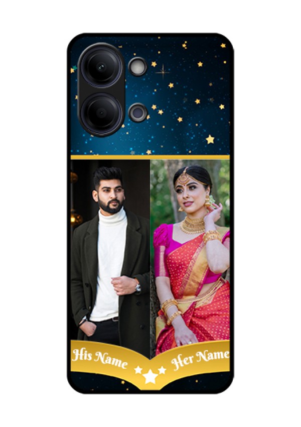 Vivo Y11 5G Custom Glass Phone Case - Galaxy Stars Backdrop Design