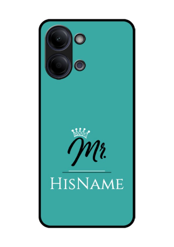 Vivo Y11 5G Custom Glass Phone Case - Mr With Name Design