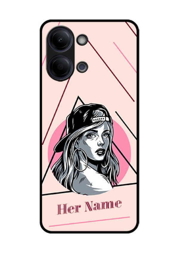 Vivo Y11 5G Custom Glass Phone Case - Rockstar Girl Design