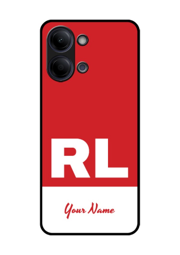 Vivo Y11 5G Custom Glass Phone Case - Dual Tone Custom Text Design