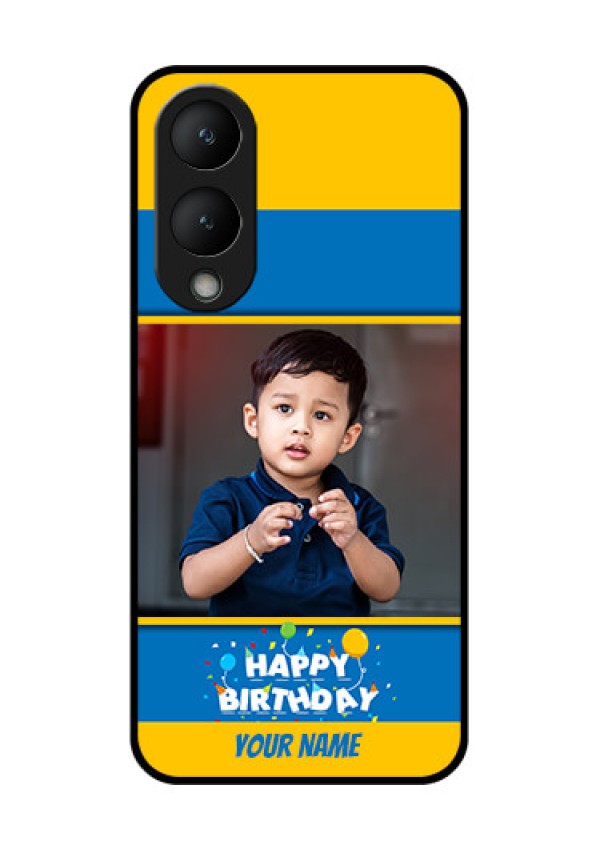 Vivo Y17s Custom Glass Phone Case - Birthday Wishes Design
