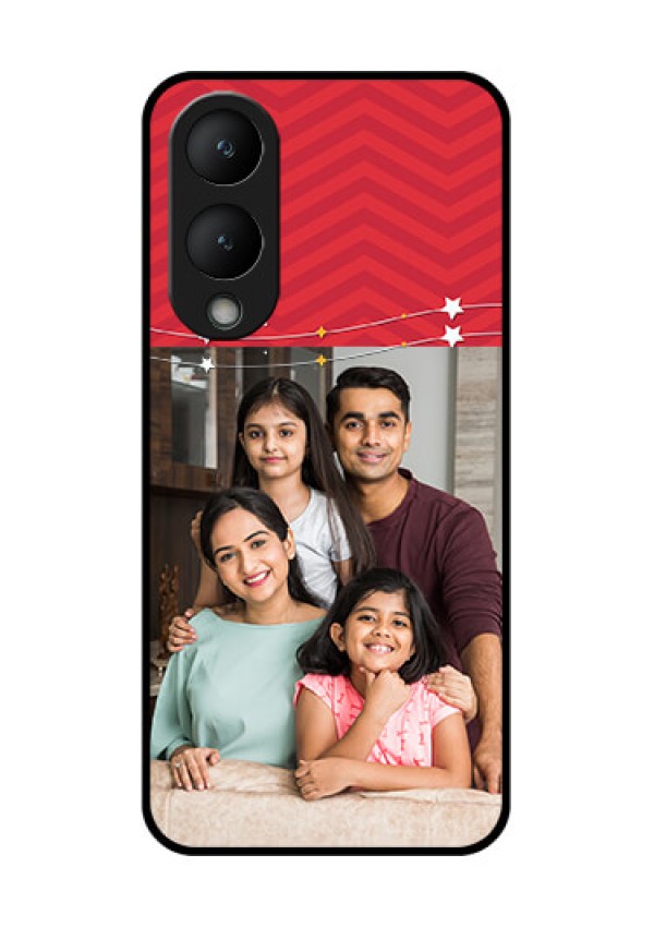 Vivo Y17s Custom Glass Phone Case - Happy Family Design