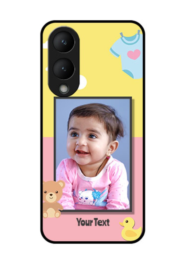 Vivo Y17s Custom Glass Phone Case - Kids 2 Color Design