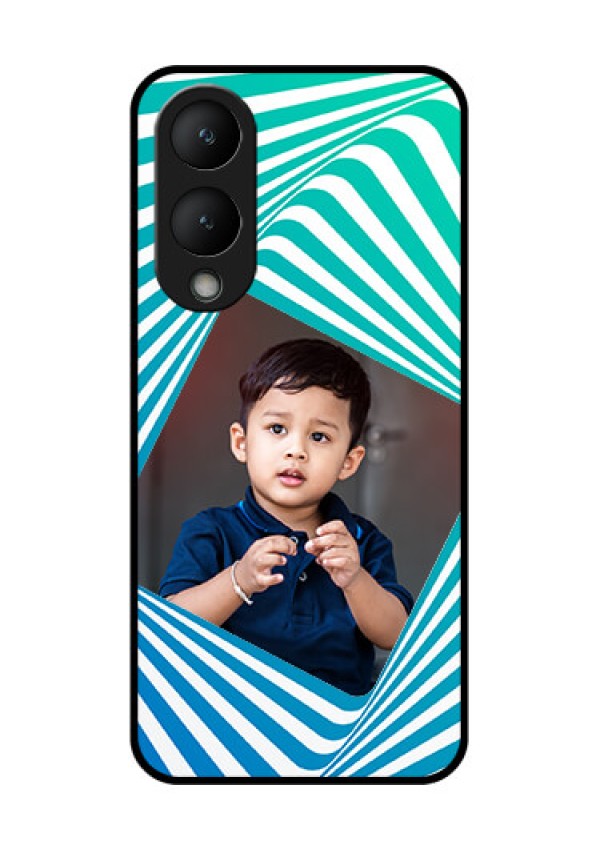 Vivo Y17s Custom Glass Phone Case - Abstract Spiral Design