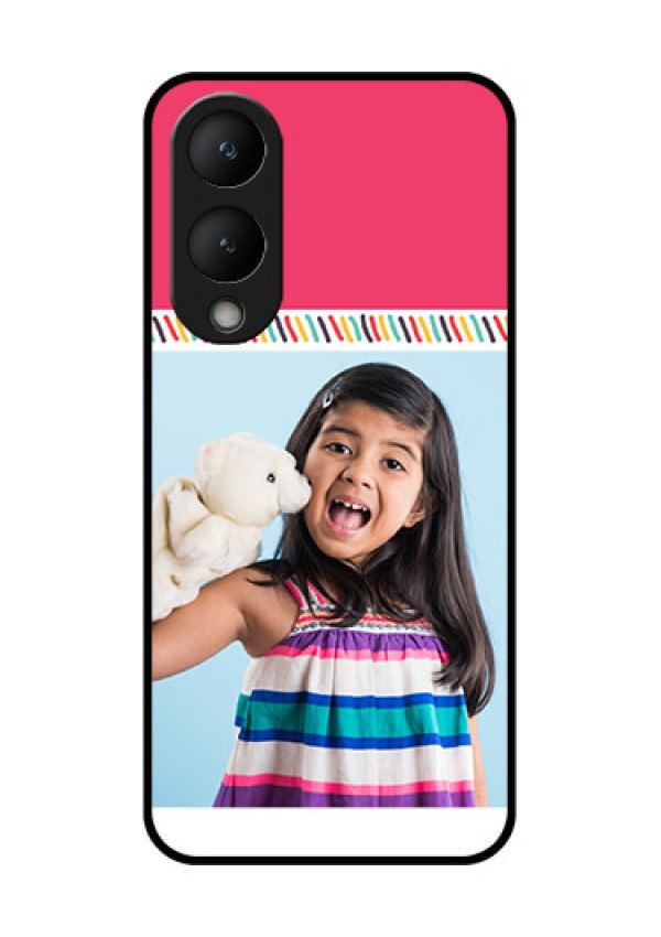 Vivo Y17s Custom Glass Phone Case - Line Art Design