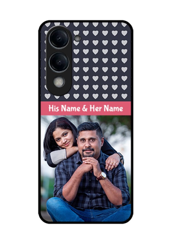 Vivo Y19 5G Custom Glass Phone Case - Love Symbols Design