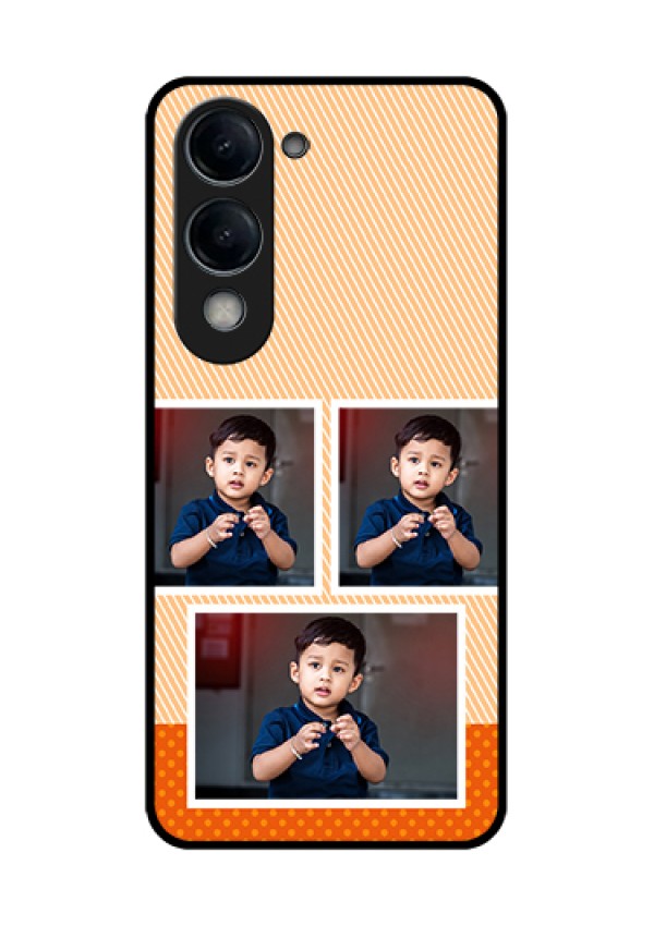 Vivo Y19 5G Custom Glass Phone Case - Bulk Photos Upload Design