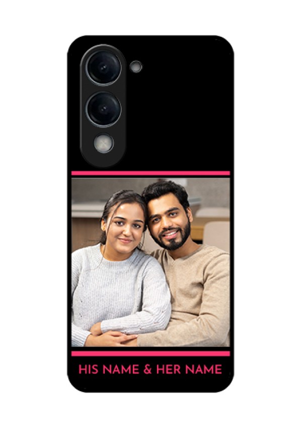 Vivo Y19 5G Custom Glass Phone Case - With Add Text Design
