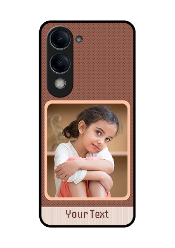 Vivo Y19 5G Custom Glass Phone Case - Simple Pic Upload Design