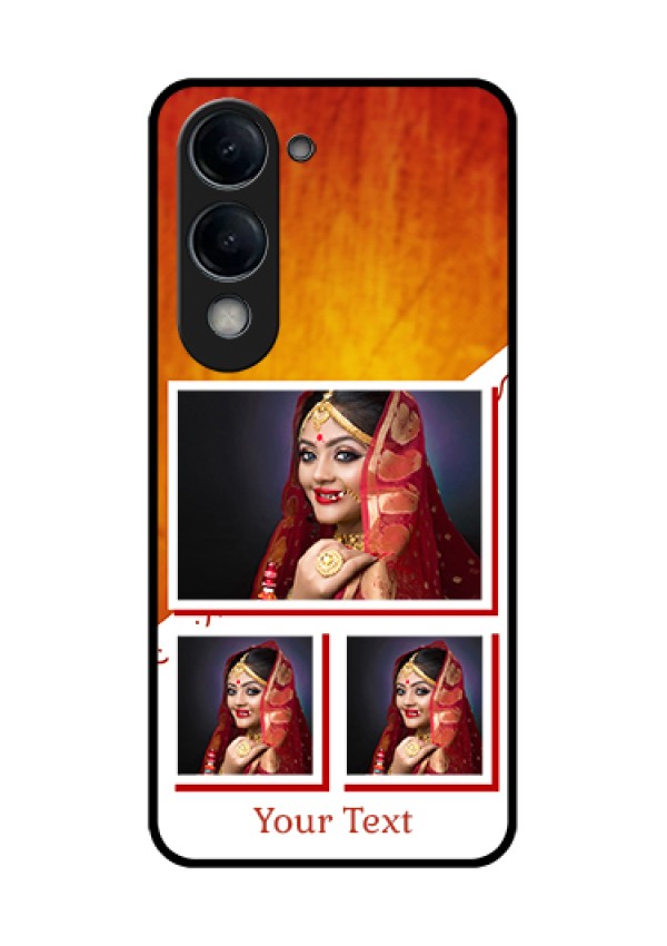 Vivo Y19 5G Custom Glass Phone Case - Wedding Memories Design