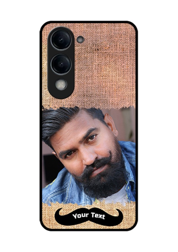 Vivo Y19 5G Custom Glass Phone Case - With Texture Design
