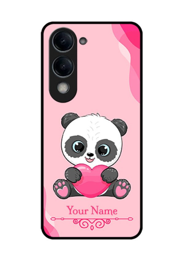Vivo Y19 5G Custom Glass Phone Case - Cute Panda Design
