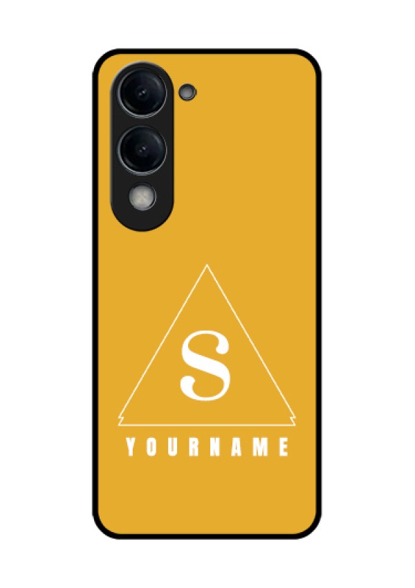 Vivo Y19 5G Custom Glass Phone Case - Simple Triangle Design