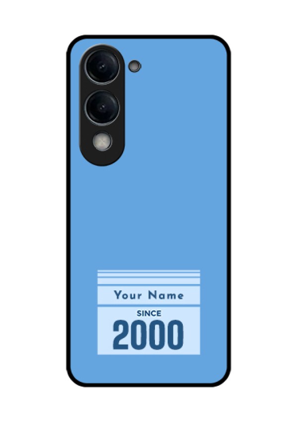 Vivo Y19 5G Custom Glass Phone Case - Custom Year Of Birth Design