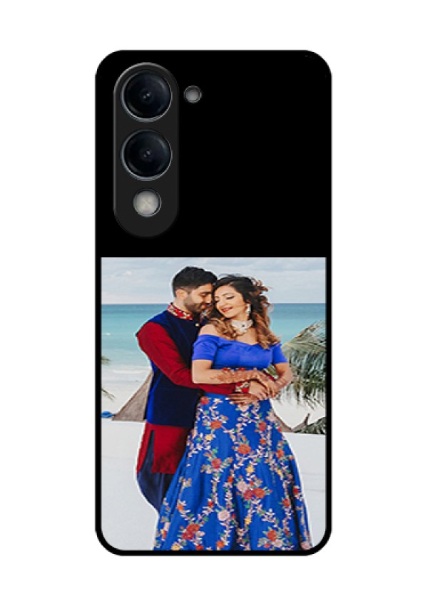 Vivo Y19 5G Custom Glass Phone Case - Upload Full Picture With Custom Color Design