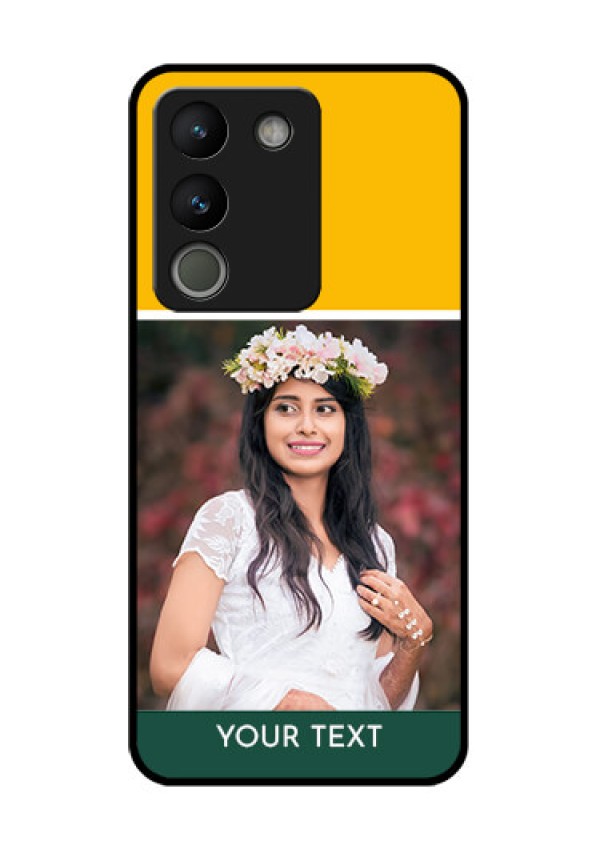 Vivo Y200 5G Custom Glass Phone Case - Love You Design