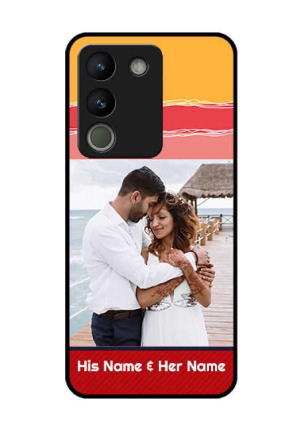 Vivo Y200 5G Custom Glass Phone Case - Colorful Case Design