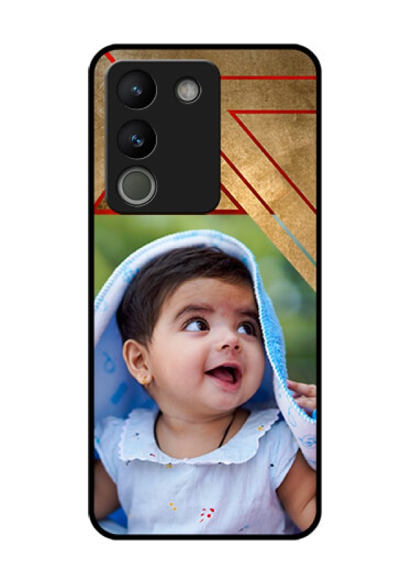 Vivo Y200 5G Custom Glass Phone Case - Gradient Abstract Texture Design