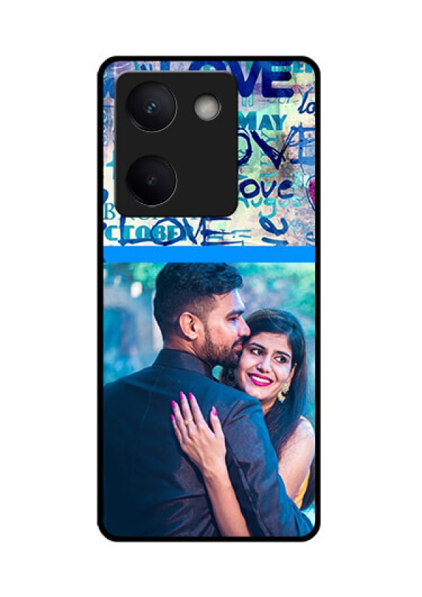 Vivo Y200 Pro 5G Custom Glass Phone Case - Colorful Love Design