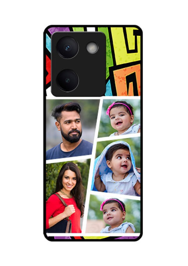 Vivo Y200 Pro 5G Custom Glass Phone Case - Graffiti Pattern Design