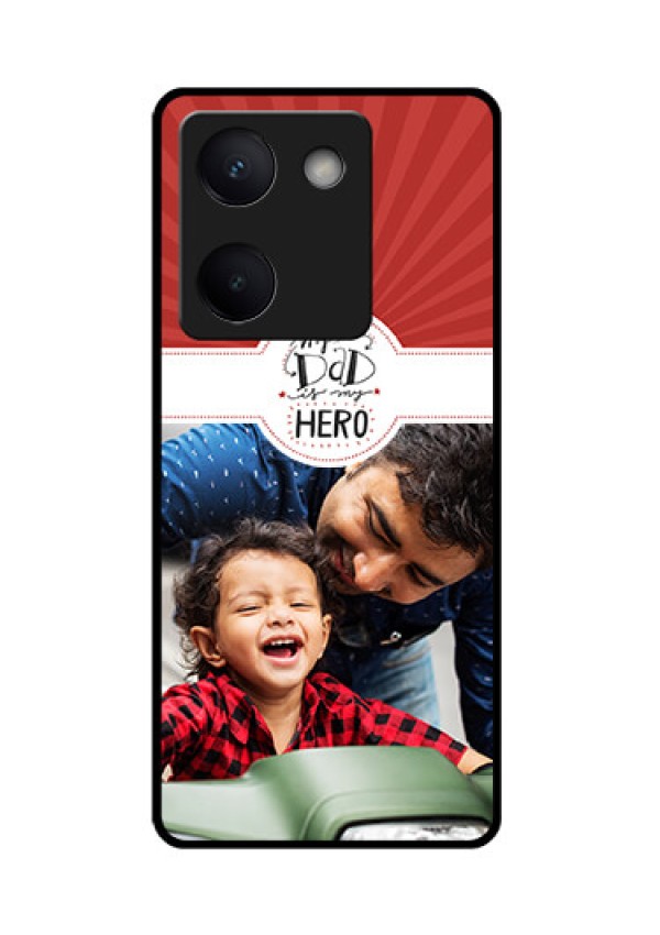 Vivo Y200 Pro 5G Custom Glass Phone Case - My Dad Hero Design