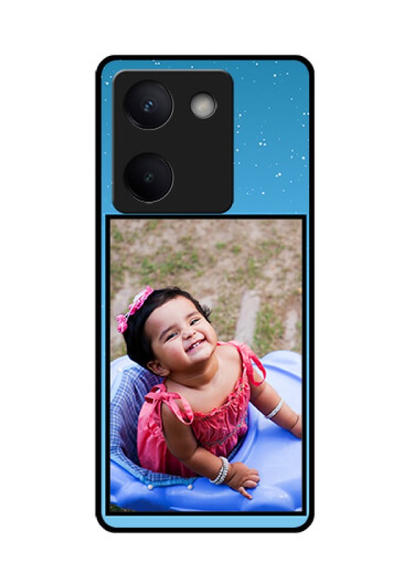 Vivo Y200 Pro 5G Custom Glass Phone Case - Wave Pattern Colorful Design