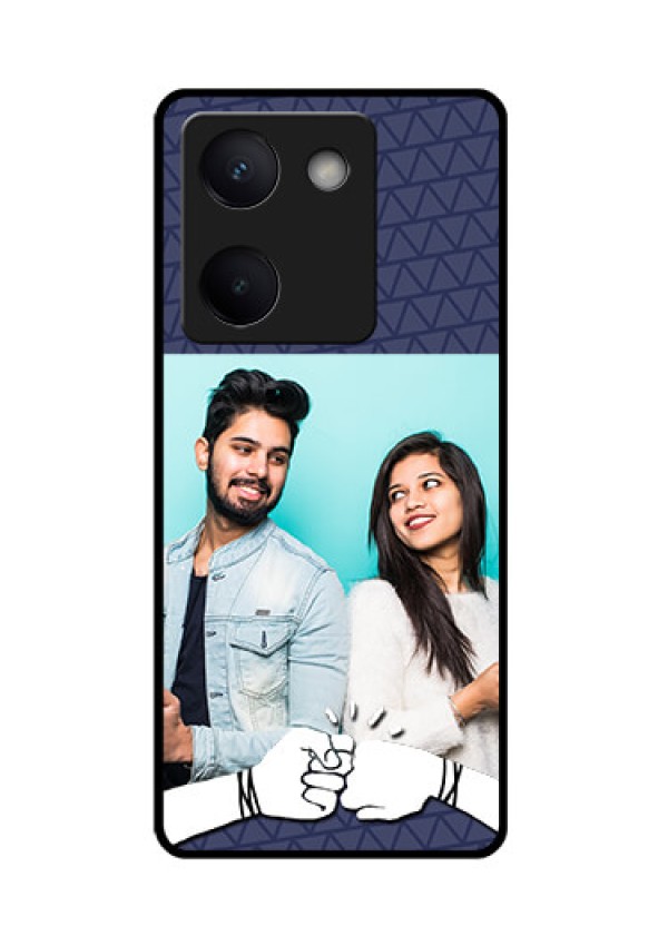 Vivo Y200 Pro 5G Custom Glass Phone Case - With Best Friends Design