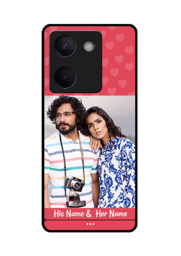 Vivo Y200 Pro 5G Custom Glass Phone Case - Simple Love Design