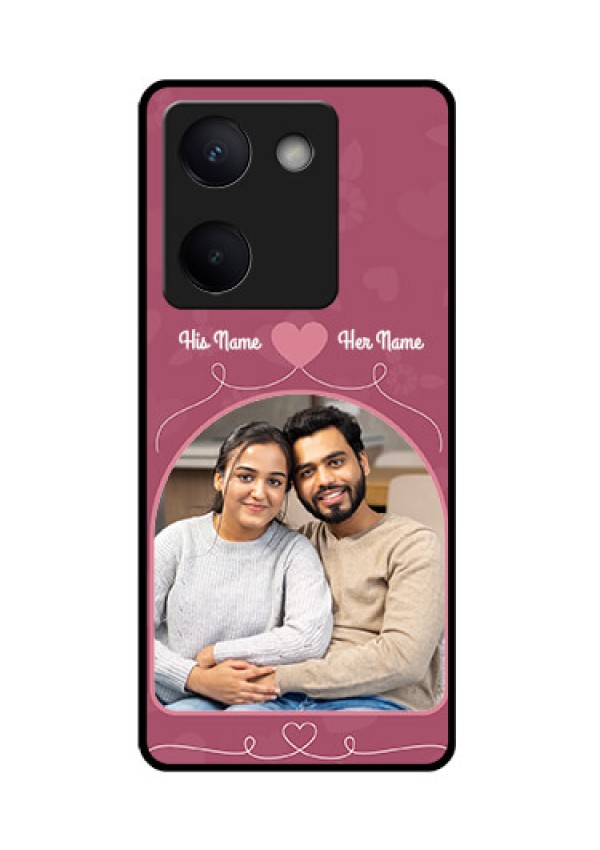 Vivo Y200 Pro 5G Custom Glass Phone Case - Love Floral Design