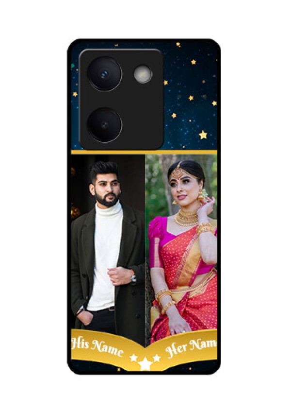 Vivo Y200 Pro 5G Custom Glass Phone Case - Galaxy Stars Backdrop Design