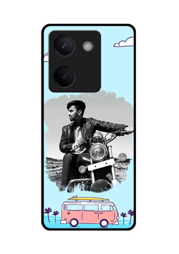 Vivo Y200 Pro 5G Custom Glass Phone Case - Travel & Adventure Design