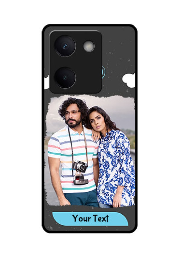 Vivo Y200 Pro 5G Custom Glass Phone Case - Splashes With Love Doodles Design