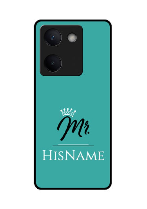 Vivo Y200 Pro 5G Custom Glass Phone Case - Mr With Name Design