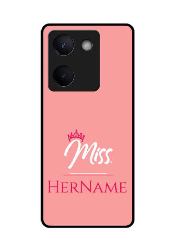 Vivo Y200 Pro 5G Custom Glass Phone Case - Mrs With Name Design