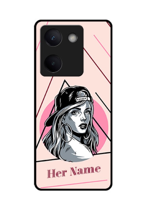Vivo Y200 Pro 5G Custom Glass Phone Case - Rockstar Girl Design