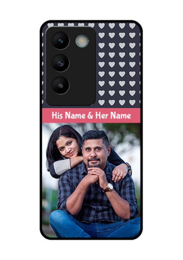 Vivo Y200E 5G Custom Glass Phone CaseLove Symbols Design