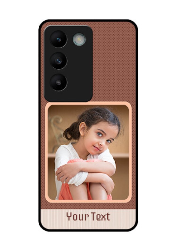 Vivo Y200E 5G Custom Glass Phone CaseSimple Pic Upload Design