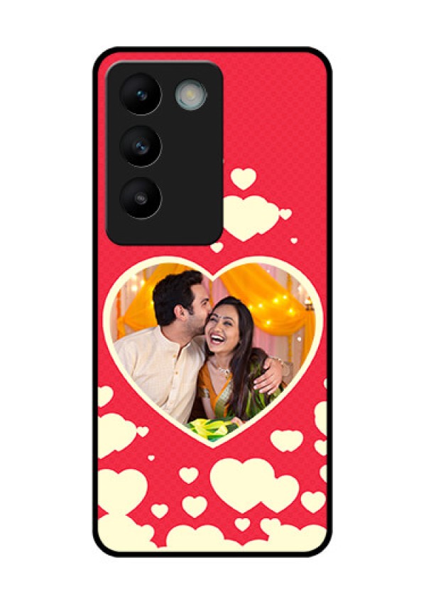 Vivo Y200E 5G Custom Glass Phone CaseLove Symbols Phone Cover Design