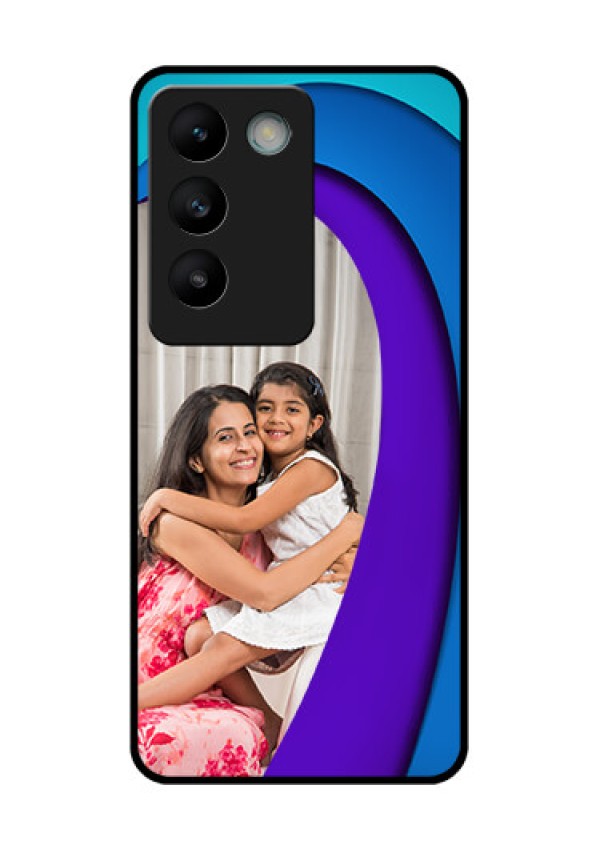 Vivo Y200E 5G Custom Glass Phone CaseSimple Pattern Design