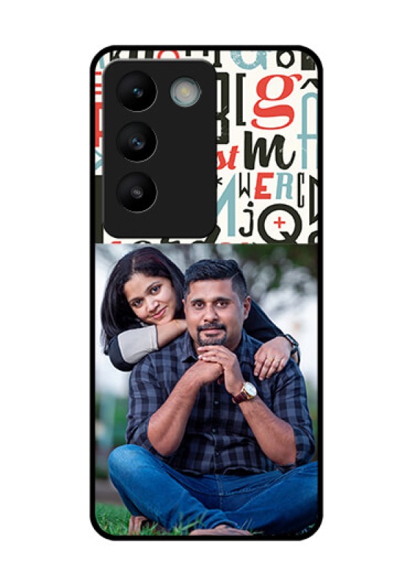 Vivo Y200E 5G Custom Glass Phone CaseAlphabet Design