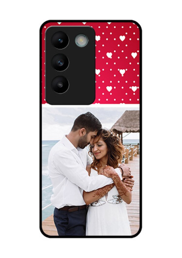 Vivo Y200E 5G Custom Glass Phone CaseHearts Mobile Case Design