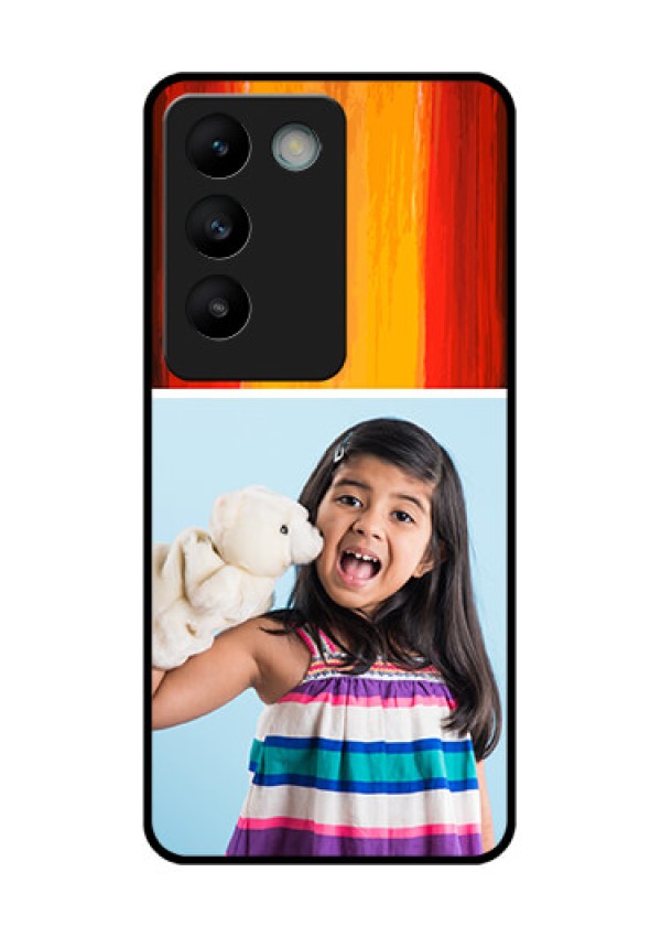 Vivo Y200E 5G Custom Glass Phone CaseMulti Color Design