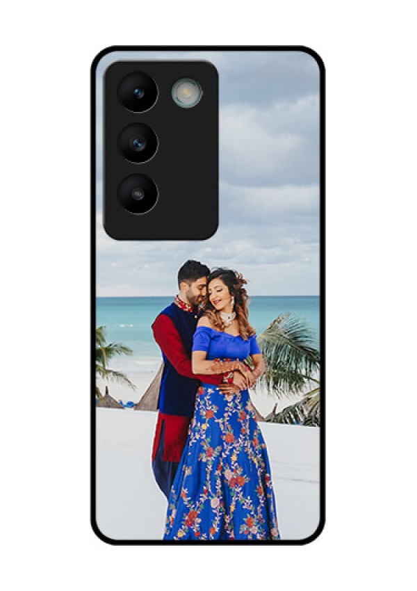 Vivo Y200E 5G Custom Glass Phone CaseUpload Full Picture Design