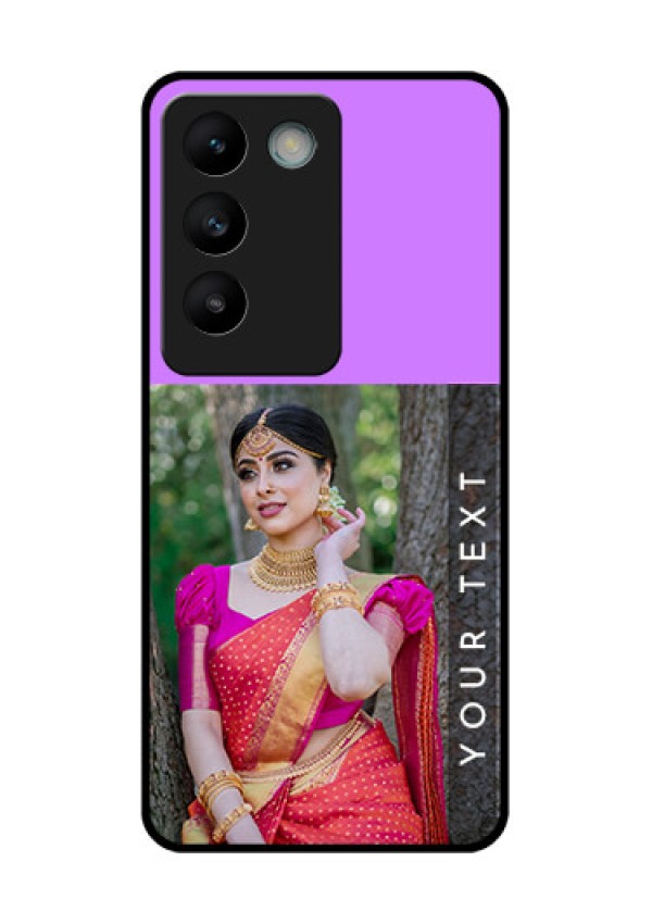 Vivo Y200E 5G Custom Glass Phone CaseBirthday Icons Design