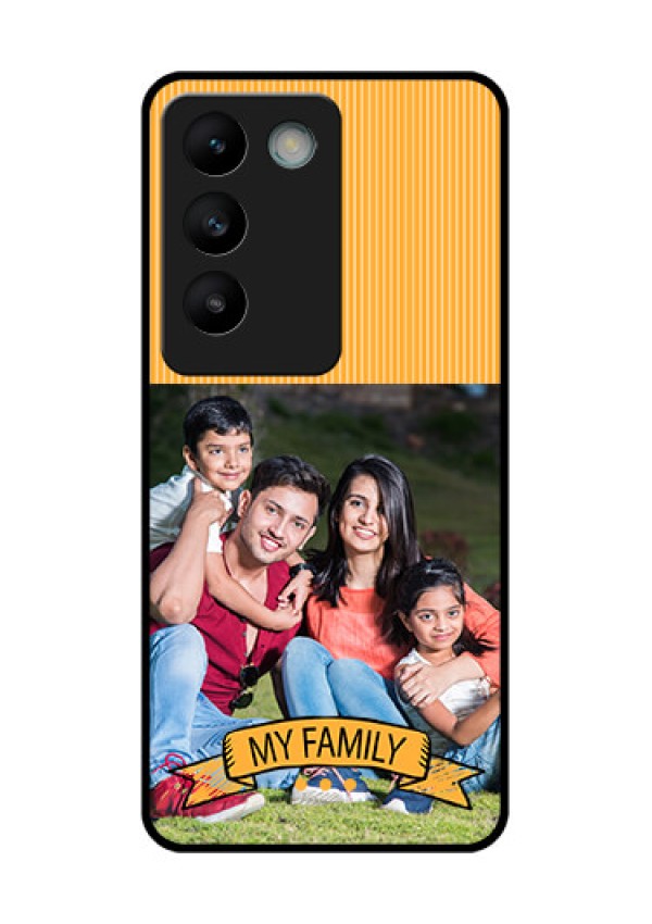 Vivo Y200E 5G Custom Glass Phone CaseMy Family Design